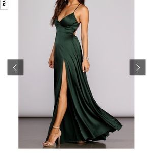 Satin formal dress